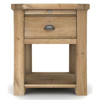 Vida Living Breeze Oak Bedside Cabinet - 1 Drawer