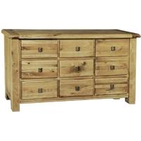 Vida Living York Oak Dressing Chest - 9 Drawer