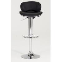 Vida Living Nigella Black Leather Bar Stool