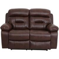 Vida Living Legend 2 Seater Pellaria Recliner Sofa - Tan Brown