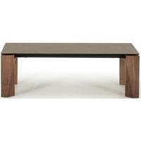 vida living serafina walnut ceramic coffee table