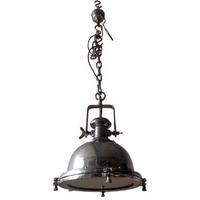 Vintage Industrial Lighting Polished Pendant Cargo Light