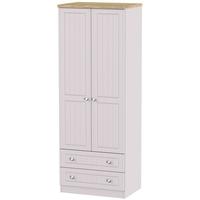 Vienna Kaschmir Ash Wardrobe - Tall 2ft 6in with 2 Drawer