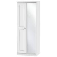 victoria white ash wardrobe tall 2ft 6in with mirror