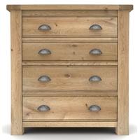 vida living breeze oak chest of drawer 4 drawer