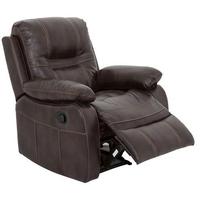 vida living kennedy pellaria recliner armchair nappa brown