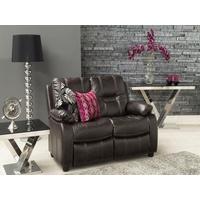 Vida Living Kennedy 2 Seater Pellaria Fixed Sofa - Brown