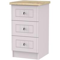 Vienna Kaschmir Ash Bedside - 3 Drawer Locker