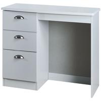 Victoria Grey Matt Dressing Table Vanity Knee Hole