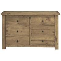 Vida Living Carolina Pine Dresser - 6 Drawer