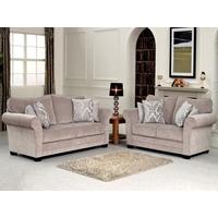 Vida Living Stafford Fabric Fixed Sofa - Taupe