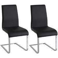 vida living hue black dining chair pair