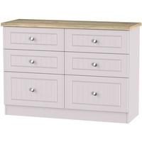 Vienna Kaschmir Ash Chest of Drawer - 6 Drawer Midi