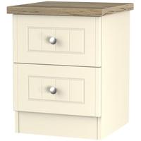 Vienna Cream Ash Bedside - 2 Drawer Locker