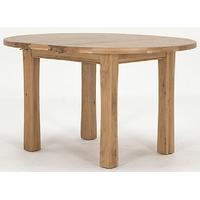 vida living breeze oak dining table round extending