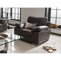 Vida Living Maranello Leather Armchair - Grey