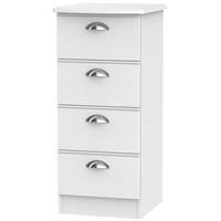 Victoria White Ash Chest of Drawer - 4 Drawer Locker