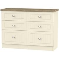 Vienna Cream Ash Chest of Drawer - 6 Drawer Midi