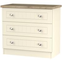 Vienna Cream Ash Chest of Drawer - 3 Drawer