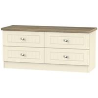 Vienna Cream Ash Bed Box - 4 Drawer