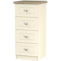 Vienna Cream Ash Chest of Drawer - 4 Drawer Locker