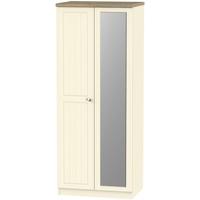 vienna cream ash wardrobe 2ft 6in with mirror