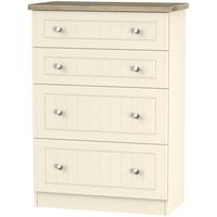 Vienna Cream Ash Chest of Drawer - 4 Drawer Deep