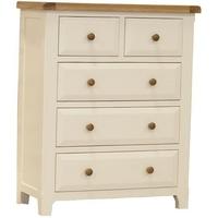 vida living chaumont ivory chest of drawer 2 over 3 drawer tall