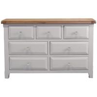 vida living clemence grey painted chest of drawer 3 over 4 drawer