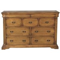 Vida Living Valentino Oak Chest of Drawer - 3 Over 4 Drawer