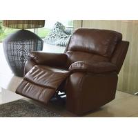 Vida Living Primo Leather Recliner Armchair - Chestnut Brown