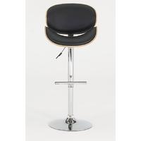 Vida Living Rocco Black Leather Bar Stool