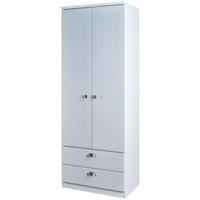 victoria grey matt wardrobe 2ft 6in 2 drawer