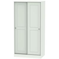 Victoria Grey Matt Sliding Wardrobe - 100cm Wide