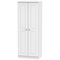 Victoria White Ash Wardrobe - Tall 2ft 6in Plain