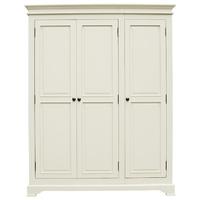 vida living deauville painted wardrobe 3 door