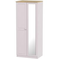 Vienna Kaschmir Ash Wardrobe - 2ft 6in with Mirror