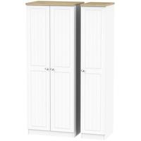 Vienna Porcelain Triple Wardrobe - Tall Plain