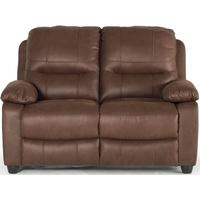 Vida Living Morley Dark Brown Fabric Fixed 2 Seater Sofa