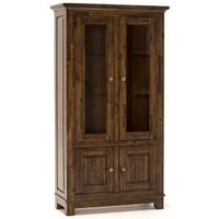 vida living emerson walnut display unit