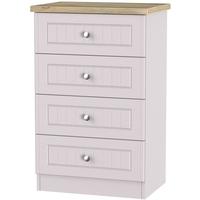 Vienna Kaschmir Ash Chest of Drawer - 4 Drawer Midi