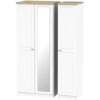 Vienna Porcelain Triple Wardrobe with Mirror