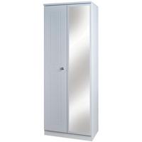 victoria grey matt wardrobe tall 2ft 6in with mirror