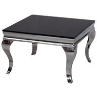 Vida Living Louis Black Glass Top End Table