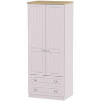 Vienna Kaschmir Ash Wardrobe - 2ft 6in with 2 Drawer