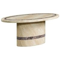 vittoria marble oval coffee table