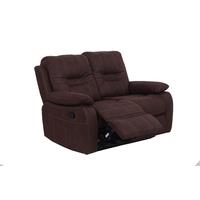 Vida Living Corelli 2 Seater Fabric Recliner Sofa - Brown