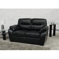 Vida Living Matteo 2 Seater Pellaria Fixed Sofa - Black