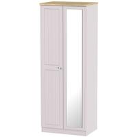 Vienna Kaschmir Ash Wardrobe - Tall 2ft 6in with Mirror