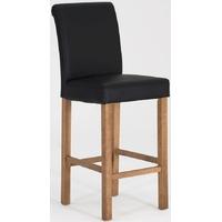 vida living carlton black bar stool